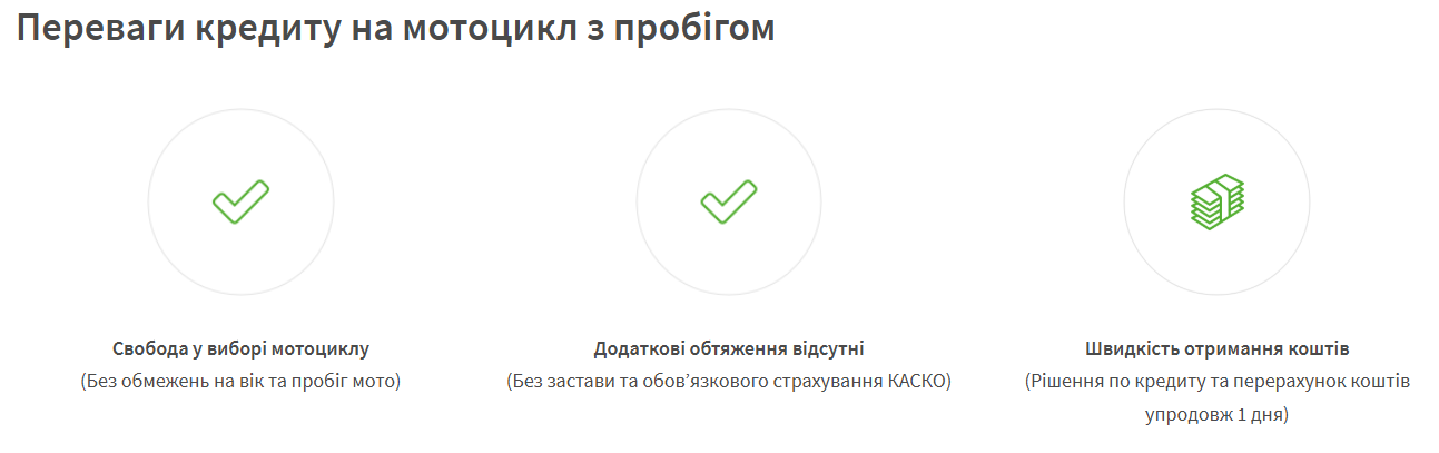 преимущества кредита на мотоцикл какие преимущества имеет кредит на мотоцикл с пробегом
