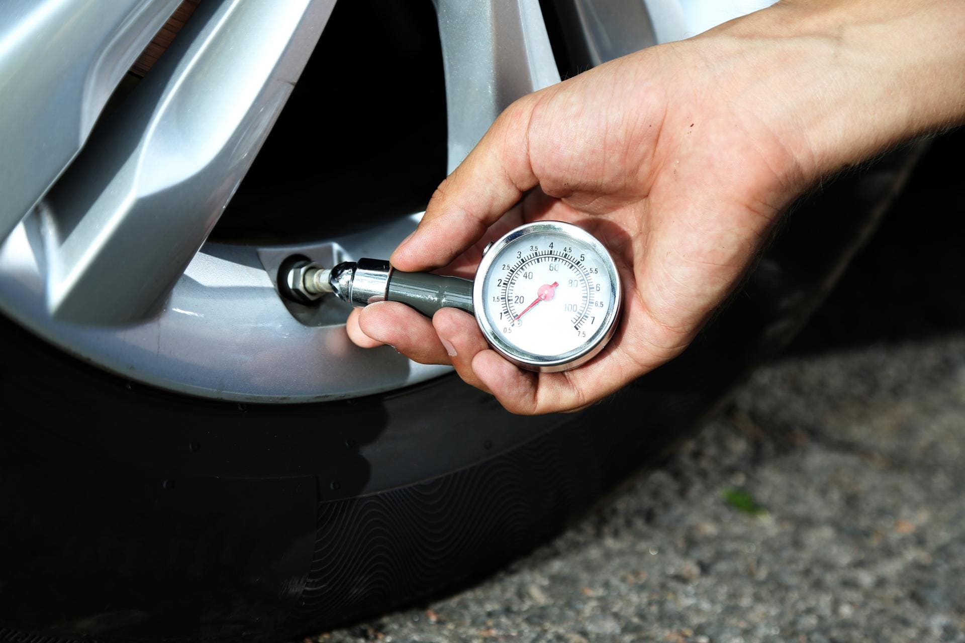 Перевірка тиску в шинах автомобіля